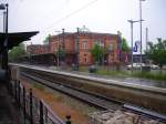 Bahnhofsgebude vom Hundertwasserbahnhof Uelzen am 17.5.08