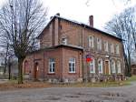 Bahnhof Uhyst, Empfangsgebude, Straenseite,  20.11.2010

