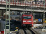 101 122 fuhr am 22.2.20 um 10:05 als IC 1298 von Salzburg Hbf aus dem Ulmer Hbf weiter nach Karlsruhe Hbf