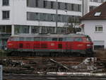 218 427 stand am 2.3.20 abgestellt im Ulmer Hbf.