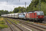 �BB 1293 186 mit einem G�terzug in Viersen am 28.07.2025