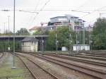 Fdl Stellwerk in Villingen (Schwarzwald) mit seinen Ausfahrsignalen Ri Offenburg