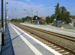 Fertiger Umbau Bahnhof Vhrum, links Bahnsteig Richtung Braunschweig, rechts Bahnsteig Richtung Hannover
