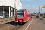 Nachschuss am 12.04.2017 auf 425 139-3  Fremersdorf , als dieser als RB71 (Merzig (Saar) - Homburg (Saar) Hbf) aus dem Völklinger Bahnhof gen Saarbrücken fuhr.