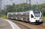 Und nochmal der RRX Flirt ET 6.04 bei der Ausfahrt aus Wanne-Eickel. Aufgenommen am 28.06.2012.