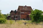 Blick auf das ehemalige Empfangsgebäude Wanzleben (Börde).