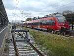 442 339 in  Warnemünde am 15. Oktober 2025 zur Fahrt zum Rostocker Hbf. 