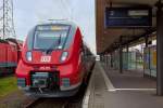 Kopfbahnhof Warnemünde mit S-Bahnen von und nach Güstrow.