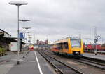648 203 verlässt den Bahnhof Weiden Richtung Schwandorf 16.03.2019