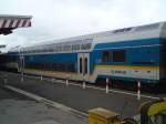 Wagen 55 80 26-75 606-1 D-VBG  DBpz mit ALX 87002 auf Gleis 1 am 15.05.2010 in Bahnhof Weiden (Oberpf)     Zusammengestellt wahr der Zug aus 92 80 1223 061-3 D-VBG  ER20, 56 80 39-95 509-7 D-VBG 