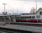 Die Schwäbische Alb-Bahn (926 201) im Bahnhof Weiden am 07.12.2019
