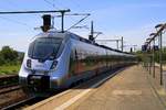 9442 813 (Bombardier Talent 2) von Abellio Rail Mitteldeutschland als SE 74531 (SE15) von Saalfeld(Saale) nach Leipzig Hbf fährt in den Bahnhof Weißenfels ein. [8.8.2017 - 13:29 Uhr]