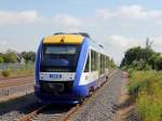 Wernigerode am 14. Juli 2013, Einfahrt VT 873 als HEX 80930 von Magdeburg nach Vienenburg.