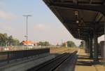 Der Bahnsteig 1 am 17.09.2014 in Wernigerode.