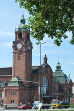 Fassade des Hauptbahnhofs Wiesbaden am 23.