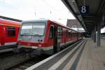 628 290 nach der Ankunft aus Bensheim am 22.05.13 in Worms Hbf auf Gleis 8.