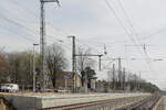 Der im Bau befindlichen Bahnsteig des Gleis 2 des Bahnhof Wünsdorf-Waldstadt am 13.