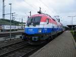 Am 14.Mai 2009 war die BB 1116-108  Kroatien  mit dem IC 2082  Knigssee  von Berchtesgarden mit Zugteil aus Oberstorf auf dem Weg Richtung Hamburg Altona.