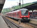Triebzug der BR 440 803-5 in Würzburg Hbf in Juli 2016.