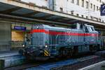 KAF Falkenhahn 4120 001-7 Vossloh G12 in Wuppertal Hbf, November 2023.