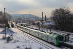 Am 09.02.2021 stand 3429 007 als S9 nach Hagen Hbf in Wuppertal-Unterbarmen.