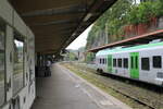 Bahnsteig 3 in Wuppertal Hbf, am 13.10.2023.