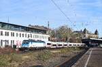 193 571-7 Romca zieht den ICE 1548 durch Wuppertal Steinbeck in Richtung Wuppertal Vohwinkel.

Wuppertal 17.01.2026