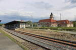 Im Bahnhog Zeitz sind am 15.05.2026 nur noch 4 Bahnsteige in Betrieb.