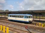 VT 57 im Bahnhof Zittau - abfehrbereit nach Eibau ber Groschnau-Varnsdorf - Sommer 2004