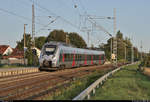 Wieder annähernd im Plan:  9442 605 (Bombardier Talent 2) durchfährt den Hp Zscherben auf Gleis 1.
