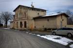 Bahnhof Bhla, schon lnger stillgelegt , verfllt langsam.