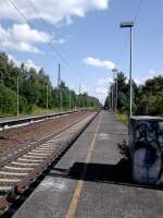 Oberer Bahnsteig des ehemaligen Haltepunktes Bergholz (Auenring).