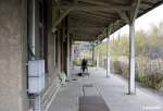 Traurige Aufnahme vom Bahnhof Waldenburg (Sachsen) der ehemaligen Muldentalbahn zwischen Glauchau und Penig.
