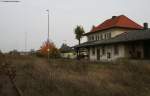 Der Bahnhof Kitzingen Etwashausen 31.10.09