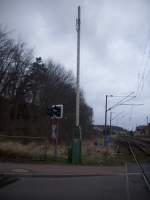 Weie Automatische Schranke in Sassbitz am 25.02.2012