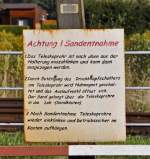 14.09.2013 Chemnitz-Hilbersdorf Heizhausfest; Tafel an der Besandung