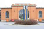 Der nicht unansehnliche Mittelbau des Bahnhofes in Radeberg,21.11.2013,11:15 Uhr