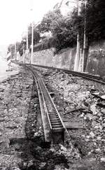 SSB Stuttgart__Zahnradbahn__Juli und August 1980 fuhr keine Zahnradbahn, die gesamte Trasse wurde für die neuen ZT4 Tw umgebaut.