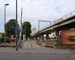 Bahnübergang in Erfurt von der anderen Seite.