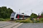 1648 405 kommt aus Naumburg Ost in Richtung Naumburg Hbf gefahren.