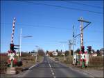 Bahnbergang in Braunschweig-Timmerlah.