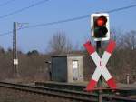 B 292.5 mit Streckenfernsprecher bei Drpen am 23-3-2012.