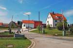 Grerer Bahnbergang auf der Strecke Neustadt Aisch - Steinach in Birkenfeld.