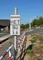 Kleiner Bahnbergang in Eu-Stotzheim - 27.09.2013