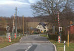 BÜ an der stillgelegten Strecke Bautzen Wilthen.