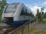 Eine RB34 auf dem Weg nach Dalheim am Bü beim Schulcentrum in Rheindahlen.30.5.2018