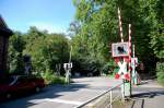 Bahnbergang  am Blauen See  in Ratingen.20.8.2011