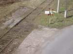 Nur noch ansatzweise als Bahnübergang erkennbar da nicht mehr gebraucht.(Nordhausen 2008)