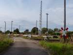 An diesem Bahnbergang in Wolkramshausen kann man etwas lnger warten.