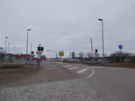 Von diesen Bahnübergang aus,habe ich meine gestrige,hochgeladene Aufnahme vom Bahnhof Ückeritz,am 13.März 2016,gemacht.
